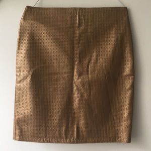 Vintage leather skirt